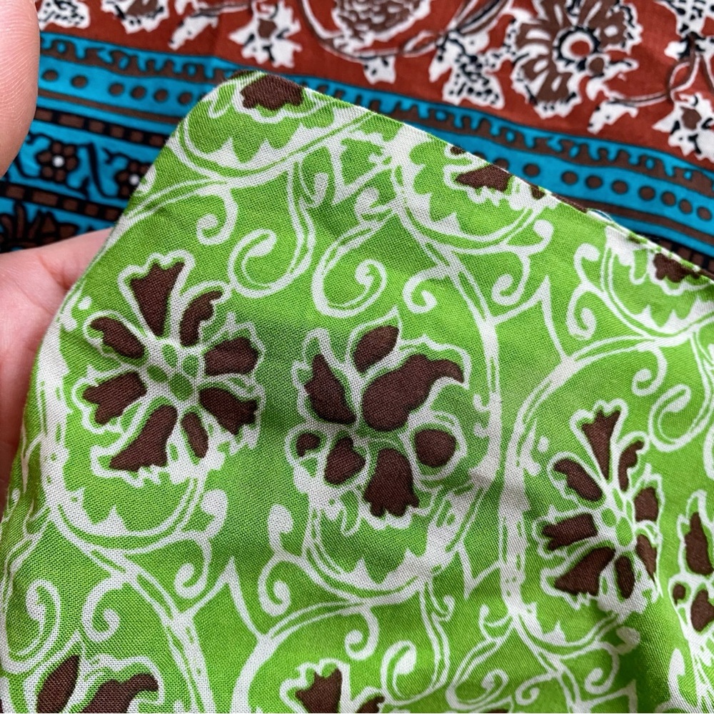 πΏ ZARA BOHO GREEN MULTI FLORAL HIGH WAIST PALAZZO PANTS! - Picture 6 of 14